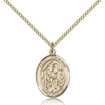 St. Polycarp of Smyrna Medal, Gold Filled, Medium - Gold-tone