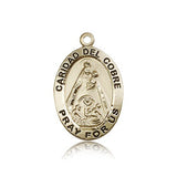 Caridad Del Cobre Medal, 14 Karat Gold - 14 KT Yellow Gold