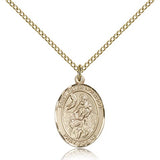 St. Peter Nolasco Medal, Gold Filled, Medium - Gold-tone