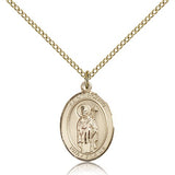 St. Ronan Medal, Gold Filled, Medium - Gold-tone