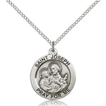 St. Joseph Medal, Sterling Silver - Sterling Silver