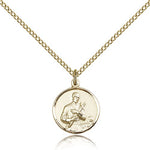 St. Gerard Medal, Gold Filled - Gold-tone