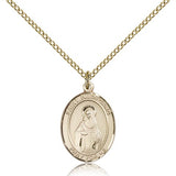 St. Hildegard Von Bingen Medal, Gold Filled, Medium - Gold-tone