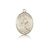 St. Sebastian Wrestling Medal, 14 Karat Gold, Medium - 14 KT Yellow Gold