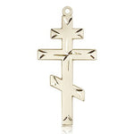 Cross Pendant, 14 Karat Gold - 14 KT Yellow Gold