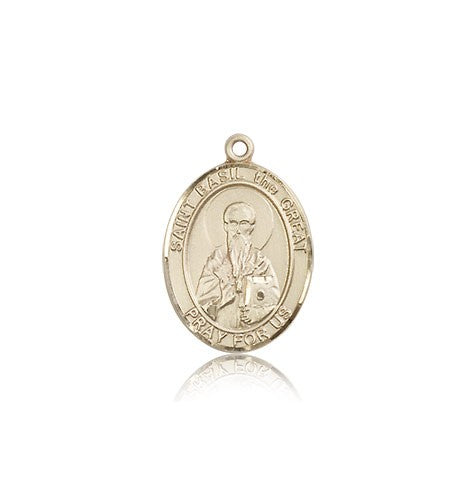 St. Basil the Great Medal, 14 Karat Gold, Medium - 14 KT Yellow Gold