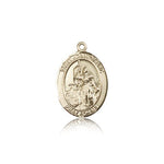 St. Joan of Arc Medal, 14 Karat Gold, Medium - 14 KT Yellow Gold