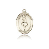 St. Christopher Dance Medal, 14 Karat Gold, Medium - 14 KT Yellow Gold