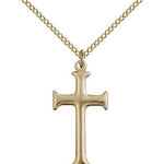 Cross Pendant, Gold Filled - Gold-tone