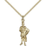 St. Florain Medal, Gold Filled - Gold-tone