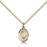Baptism Medal, Gold Filled - Gold-tone