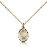 Baptism Medal, Gold Filled - Gold-tone