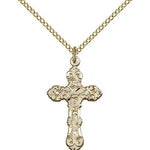 Cross Pendant, Gold Filled - Gold-tone