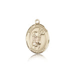 St. Stephanie Medal, 14 Karat Gold, Medium - 14 KT Yellow Gold