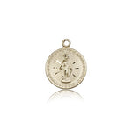Miraculous Medal, 14 Karat Gold - 14 KT Yellow Gold