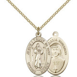 Divine Mercy Medal, Gold Filled - Gold-tone