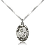 St. Theresa Medal, Sterling Silver - Sterling Silver