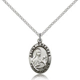 St. Theresa Medal, Sterling Silver - Sterling Silver
