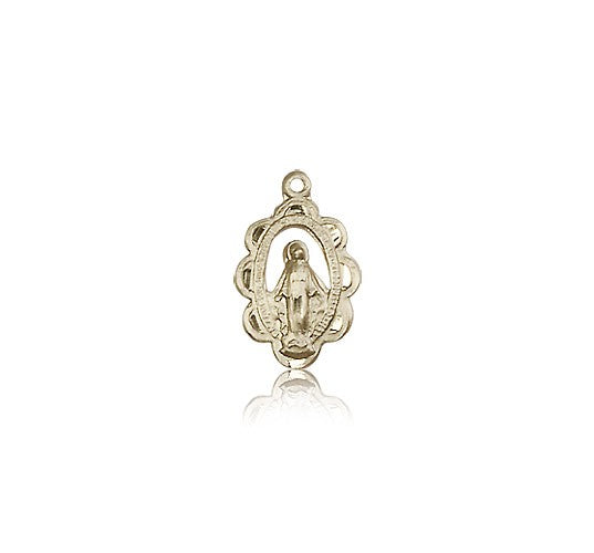 Miraculous Medal, 14 Karat Gold - 14 KT Yellow Gold