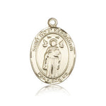 St. Ivo Medal, 14 Karat Gold, Large - 14 KT Yellow Gold