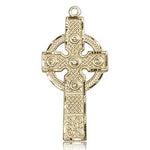 Kilklispeen Cross Pendant, 14 Karat Gold - 14 KT Yellow Gold