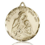 St. Ann Medal, 14 Karat Gold - 14 KT Yellow Gold