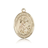 St. Adrian of Nicomedia Medal, 14 Karat Gold, Large - 14 KT Yellow Gold