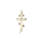 Cross Pendant, 14 Karat Gold - 14 KT Yellow Gold