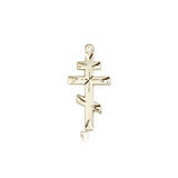 Cross Pendant, 14 Karat Gold - 14 KT Yellow Gold