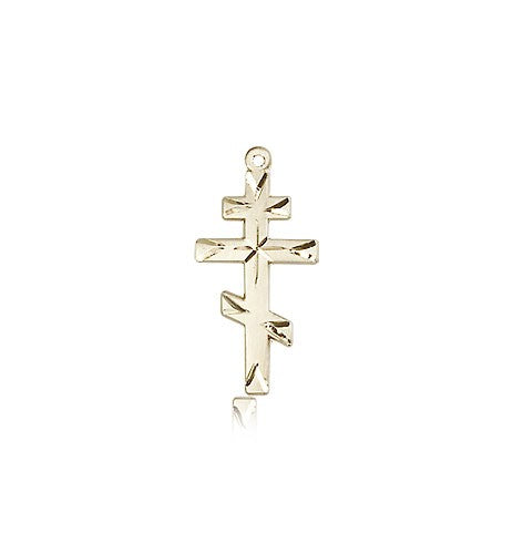 Cross Pendant, 14 Karat Gold - 14 KT Yellow Gold