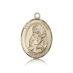 St. Lucia of Syracuse Medal, 14 Karat Gold, Large - 14 KT Yellow Gold