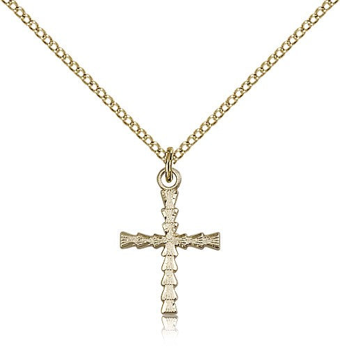 Cross Pendant, Gold Filled - Gold-tone