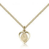 Scapular Medal, Gold Filled - Gold-tone