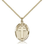A Friend In Jesus Medal, Gold Filled - Gold-tone