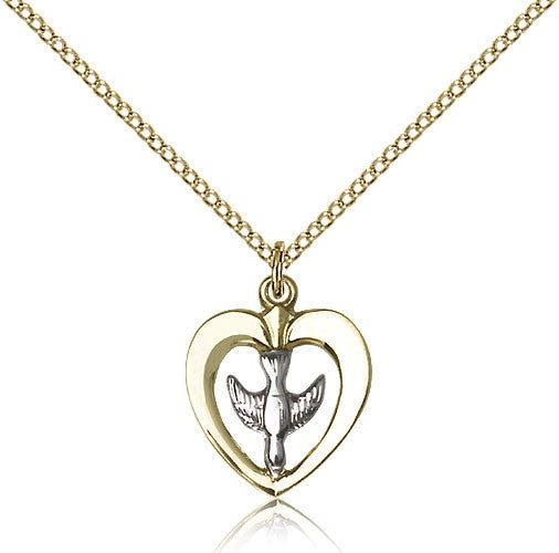 Holy Spirit Medal, Two-Tone - Two-Tone