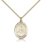 St. John Berchmans Medal, Gold Filled, Medium - Gold-tone