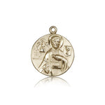 St. John the Evangelist Medal, 14 Karat Gold - 14 KT Yellow Gold