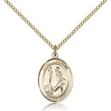 St. Dominic De Guzman Medal, Gold Filled, Medium - Gold-tone