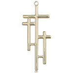 Cross Pendant, 14 Karat Gold - 14 KT Yellow Gold