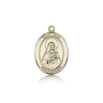 St. Rita Baseball Medal, 14 Karat Gold, Medium - 14 KT Yellow Gold