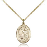 St. John Licci Medal, Gold Filled, Medium - Gold-tone