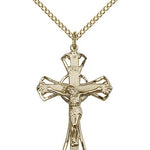 Crucifix Pendant, Gold Filled - Gold-tone