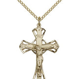 Crucifix Pendant, Gold Filled - Gold-tone