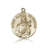 St. Martin De Porres Medal, 14 Karat Gold - 14 KT Yellow Gold