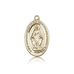 Miraculous Medal, 14 Karat Gold - 14 KT Yellow Gold