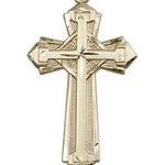 Cross Pendant, 14 Karat Gold - 14 KT Yellow Gold