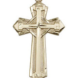 Cross Pendant, 14 Karat Gold - 14 KT Yellow Gold