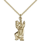 St. Christopher Medal, Gold Filled - Gold-tone