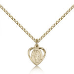 Miraculous Medal, Gold Filled - Gold-tone