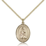 St. Rachel Medal, Gold Filled, Medium - Gold-tone